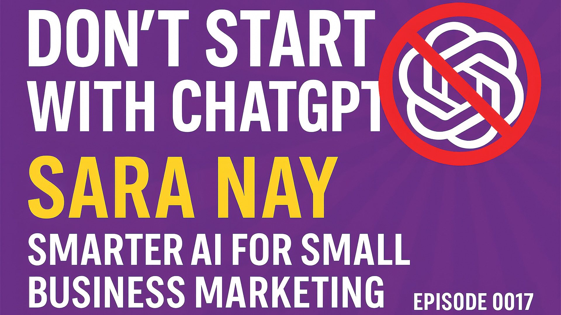 Don't Start with ChatGPT